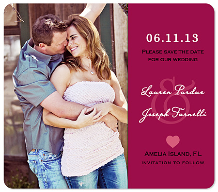 "Delight" Save the Date Magnet
